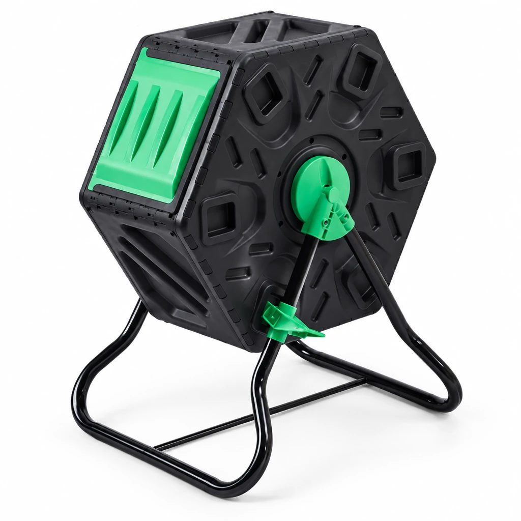 Compact Compost Tumbler — AI-generated product display