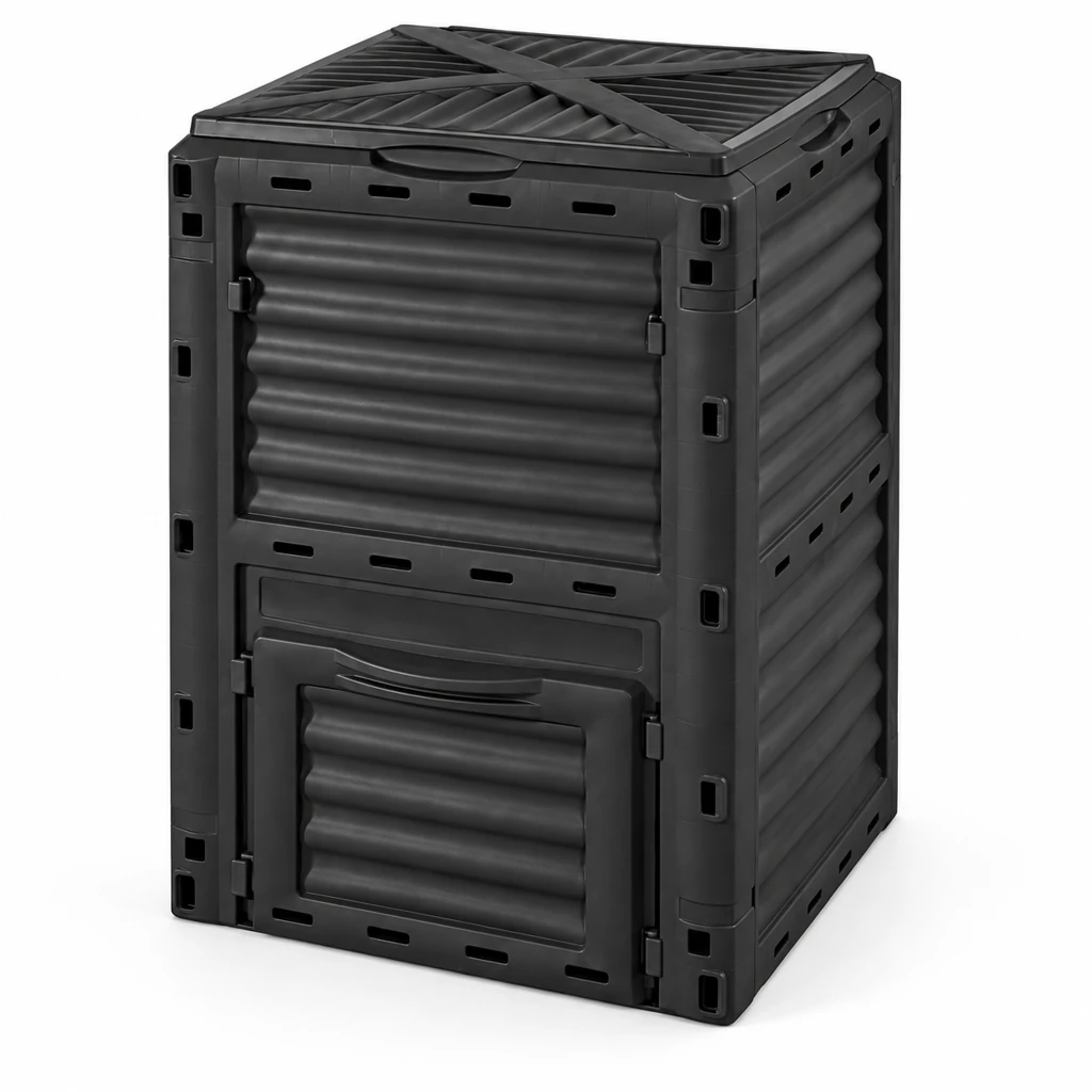 Upright Compost Bin — AI-generated product display